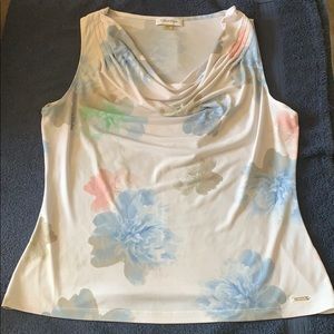 Calvin Klein Pastel Cowl Neck Top L